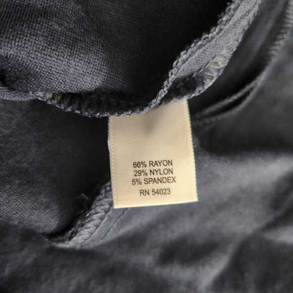 Navy Dress Womens  Zip Sleeveless Fit & Flare Square Neckline - Picture 8 of 11